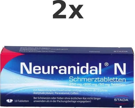Stada Neuranidal N 250mg/200mg/50mg Schmerztabletten, 10 Stück