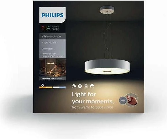 Philips Hue White Ambiance Fair Pendelleuchte weiß