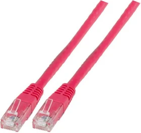 EFB Elektronik PVC CCA Patchkabel, Cat6, U/UTP, RJ-45/RJ-45, 20m, rosa