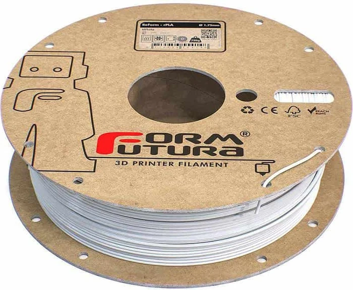 Formfutura ReForm PLA recycelt, white, Spule, 1.75mm, 1.00kg