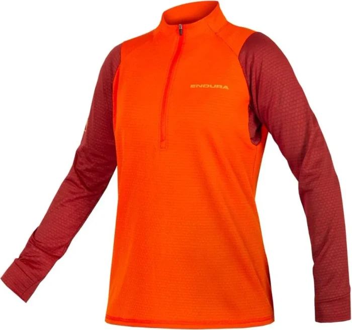 Endura SingleTrack Fleece Trikot langarm paprika (Damen)