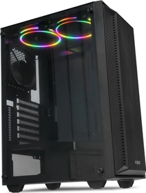 iBox Cetus 906, schwarz, Glasfenster (OCT906)