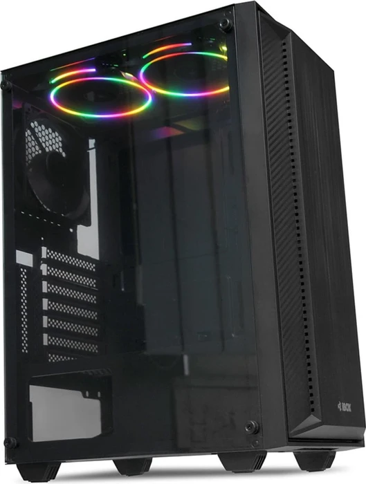 iBox Cetus 906, schwarz, Glasfenster
