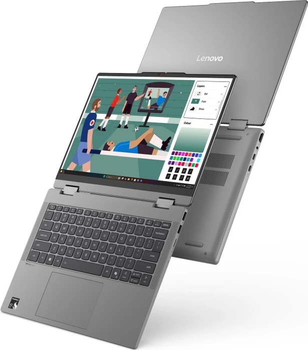 Lenovo IdeaPad 5 2-in-1 14Q8Y11 (IdeaPad 5x 2-in-1), Luna Grey, Snapdragon X2 Plus - X2P-42-100, 16GB RAM, 512GB SSD, DE