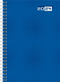 Brunnen Futura 2 Wochenkalender 2024, 148x208mm, blau, 80 Blatt