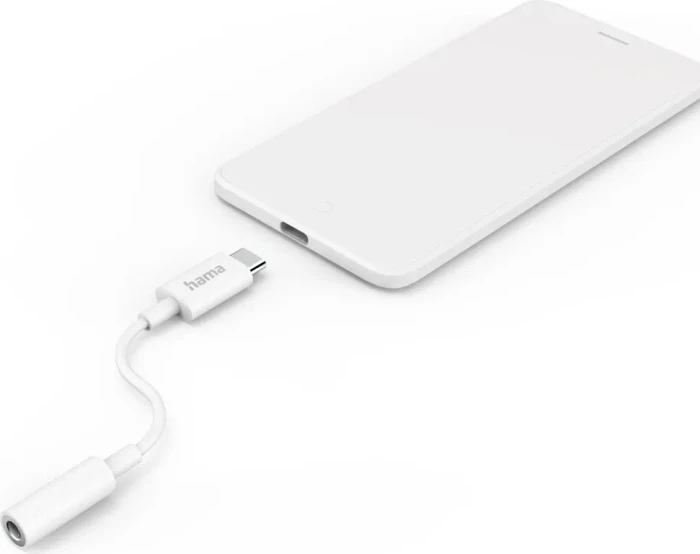 Hama USB-C auf 3.5mm-Klinke Audio Adapter weiß