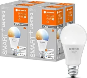 Osram Ledvance SMART+ WiFi Classic Tunable White A60 75 9.5W E27, 4 Stück