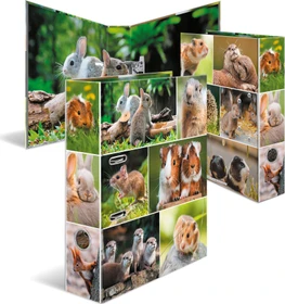 Herma Ordner 2-Ring mit Motiv, 70mm, A4, Animals Nagetiere