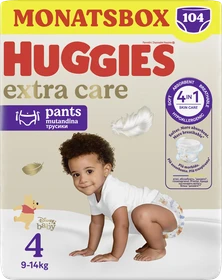 Huggies Extra Care Gr.4 Einwegwindel, 8-16kg, 104 Stück (4x 26 Stück)