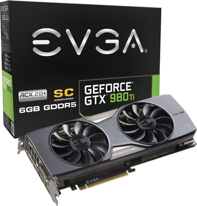 EVGA GeForce GTX 980 Ti Superclocked ACX 2.0+, 6GB GDDR5, DVI, HDMI, 3x DP