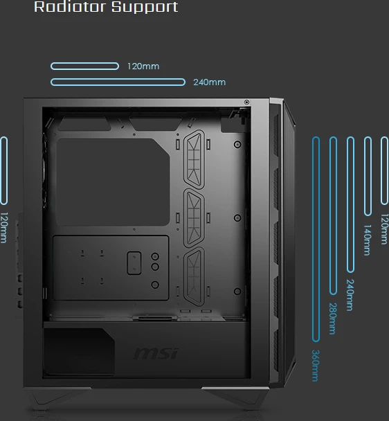 MSI MPG Gungnir 110M, Glasfenster