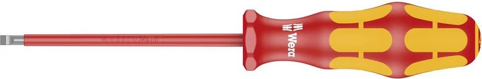 Wera Kraftform Plus Serie 100 VDE 160i Schlitz Schraubendreher, 2.5x80mm
