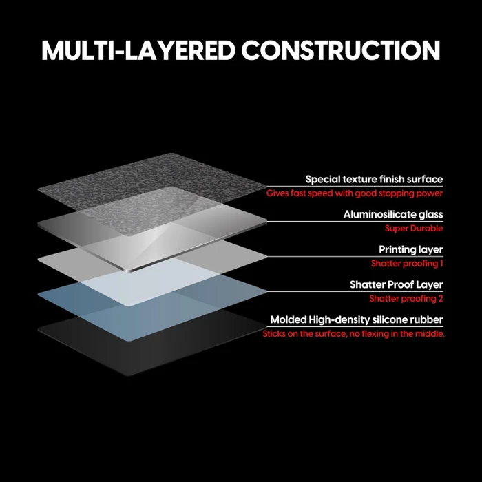 Pulsar Gaming Gears Superglide Glass Mousepad V2 L, 420x330mm, schwarz