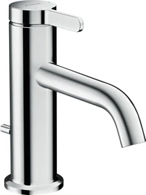 Hansgrohe Axor One Waschbeckenarmatur 70 mit Hebelgriff und Zugstangen-Ablaufgarnitur polished goldoptik