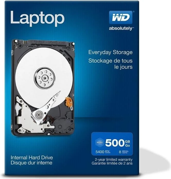 Western Digital WD Laptop Everyday 500GB, 512e / 2.5" / SATA 3Gb/s, retail