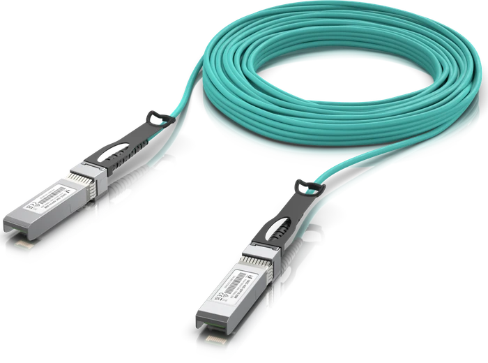 Ubiquiti UniFi UACC Active Optical Cable 10G 20m LAN-DAC, Lichtwellenleiter-Duplex, SFP+