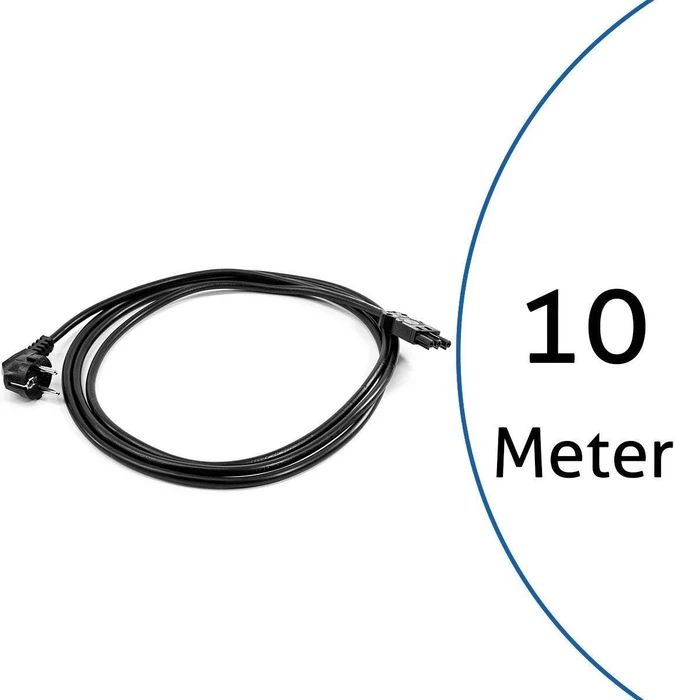 Bachmann Gerätezuleitung Kabel Schuko GST18, 10m, schwarz