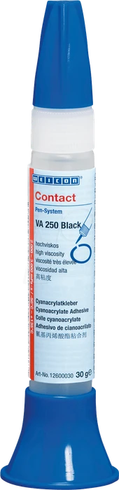 Weicon Contact VA 250 Black Cyanacrylat, hochviskoser Klebstoff mit langsamer Aushärtung, gummigefüllt