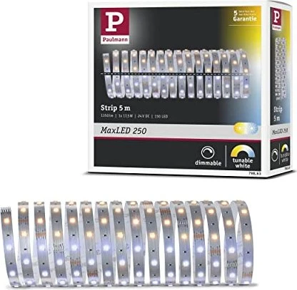 Paulmann MaxLED 250 Strip LED-Streifen 17.5W Tunable White unbeschichtet 5m