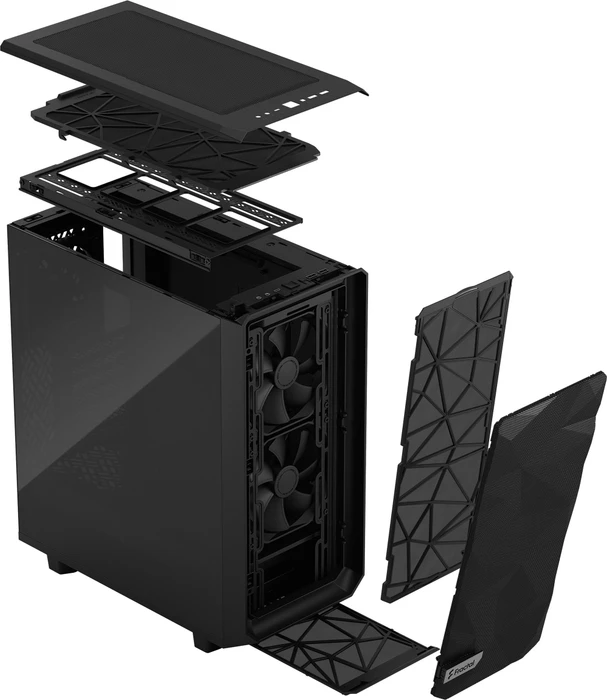 Fractal Design Meshify 2 Compact Black TG Dark Tint, Glasfenster