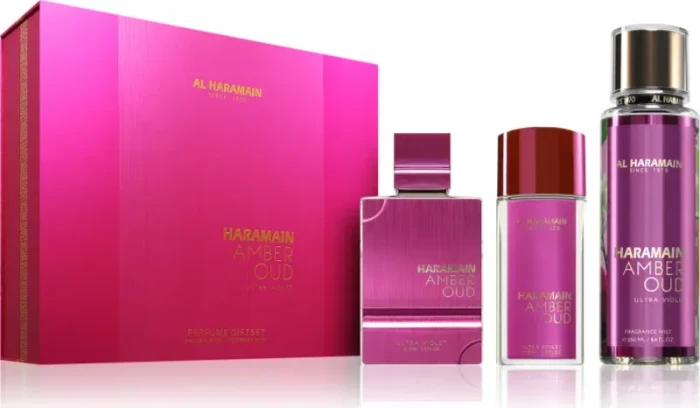 Al Haramain Amber Oud Ultra Violet EdP 75ml + EdP 30ml + Dep Spray 250ml Duftset