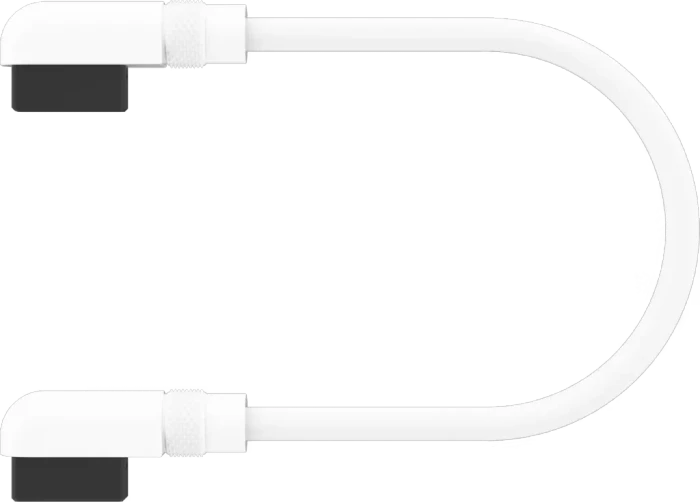 Corsair iCUE LINK Verlängerung, gewinkelt, 13.5cm, weiß, 2er-Pack