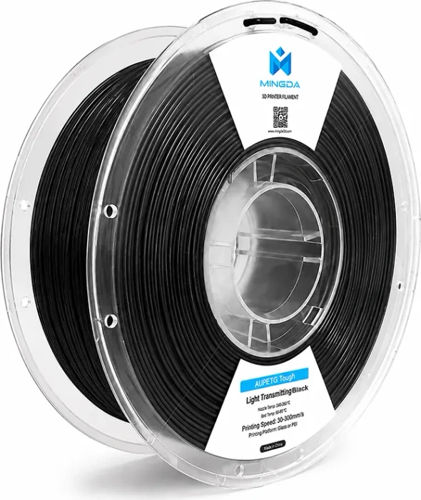 Mingda AdPETG Tough Light-Transmitting, schwarz, 1.75mm, 1.00kg