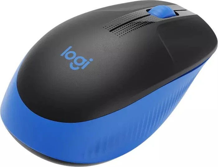 Logitech M190 Full-Size Wireless Mouse blau, USB