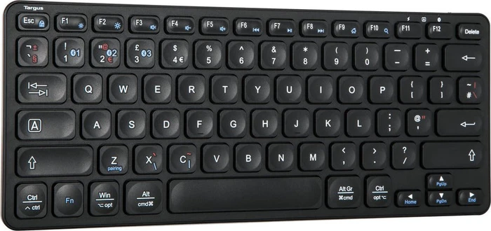 Targus KB862 Compact Multi-Device Antimicrobial Keyboard, Bluetooth, UK