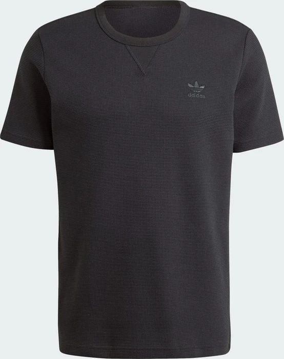 adidas Trefoil Essentials Waffle T-Shirt kurzarm schwarz (Herren)