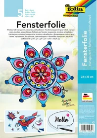 Folia Fensterfolie 5 Blatt transparent