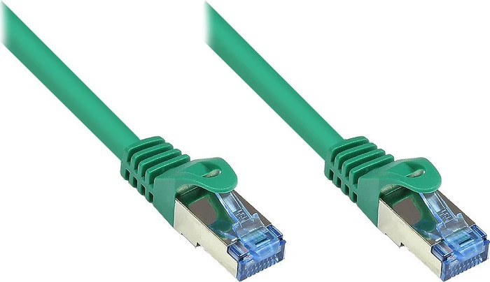 Good Connections RNS Patchkabel, Cat6a, S/FTP, RJ-45/RJ-45, 0.25m, grün