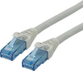 Roline / Secomp GHMT Patchkabel, Cat6a, U/UTP, RJ-45/RJ-45, 1m, grau