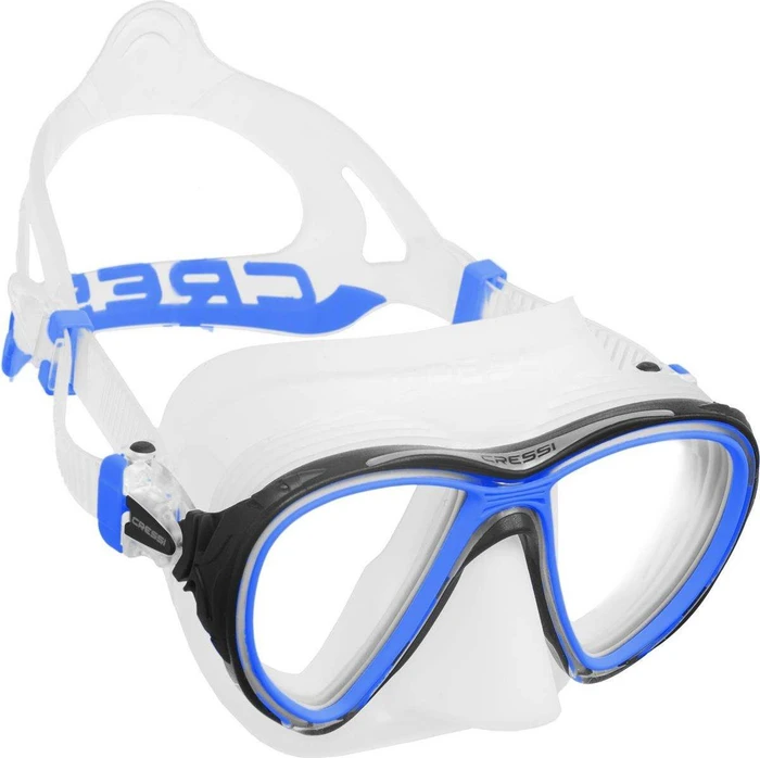 Cressi Quantum Tauchermaske transparent/blau