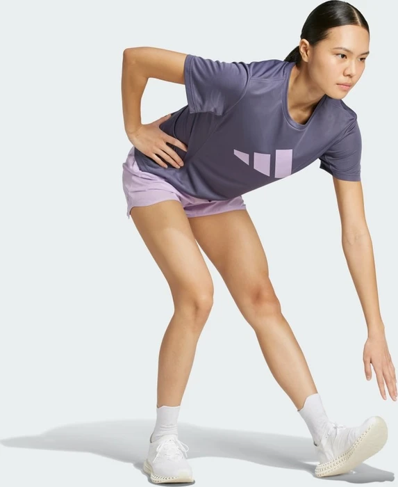 adidas Run It Laufshirt kurzarm preloved violet (Damen)