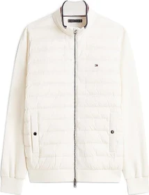 Tommy Hilfiger Strukturmix mit Reißverschluss Funktionsjacke ivory petal (Herren)