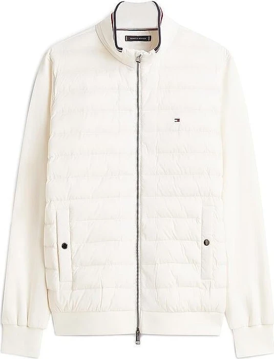 Tommy Hilfiger Strukturmix mit Reißverschluss Funktionsjacke ivory petal (Herren)