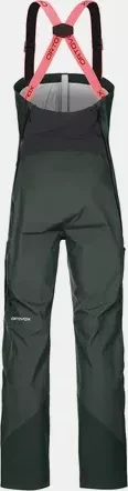 Ortovox 3L Deep Shell Bib Hose lang green pine (Damen)