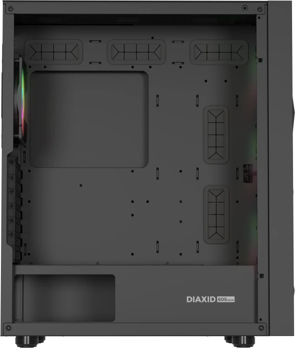 Genesis Diaxid 605 ARGB, schwarz, Glasfenster
