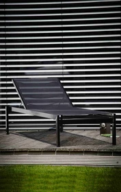 Jan Kurtz Quadrato Gartenliege schwarz/schwarz