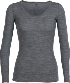 Icebreaker Siren Sweetheart Funktionsshirt langarm gritstone heather (Damen)