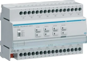 Hager KNX Schalt-/Jalousieaktor 16/8-fach 16A C-Last, 8TE REG, Schaltaktor (TXM616D)