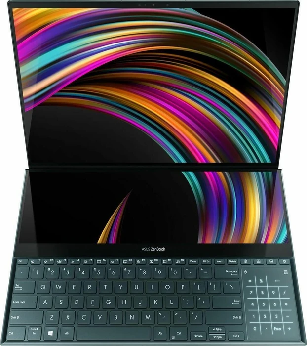 ASUS ZenBook Pro Duo UX581LV-H2014T, Celestial Blue, Core i9-10980HK, 32GB RAM, 1TB SSD, GeForce RTX 2060, DE