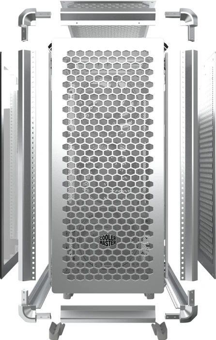 Cooler Master MasterFrame 600, silber, Glasfenster