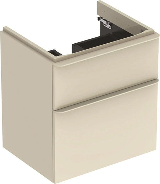 Geberit Smyle Square Unterschrank 58.4x61.7x47cm, 2 Schubladen, sand-grau