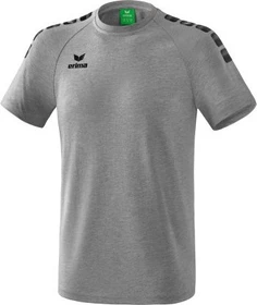 Erima Essential 5-C Funktionsshirt kurzarm grau melange/schwarz