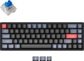 Keychron K6 Pro, PBT, schwarz, LEDs RGB, hot-swap, Keychron K Pro BLUE, USB/Bluetooth, US
