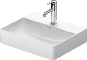Duravit DuraSquare Handwaschbecken rechteckig 50x40cm, mit Hahnloch, ohne Überlauf, weiß