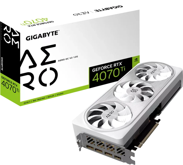 GIGABYTE GeForce RTX 4070 Ti Aero OC V2 12G, 12GB GDDR6X, HDMI, 3x DP