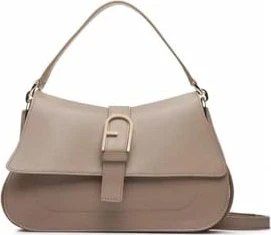 Furla Flow M Schultertasche greige